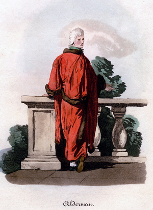 Councillor, 19th century engraving.