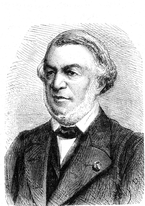 Eugene FLACHAT (1802-1873, French engineer of the railway. Engraving 1867