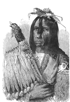 Chief of the CREEKS Indians, from the South East of the United States.