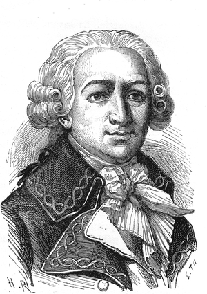 Louis Antoine de BOUGAINVILLE (1729-1811), French naval officer, navigator and explorer. Engraving 1874