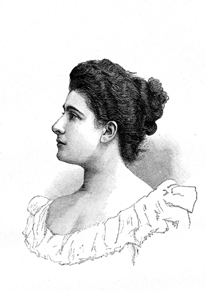 Lucienne Breval (1869-1935), French Soprano of Swiss origin, 1901 (print)