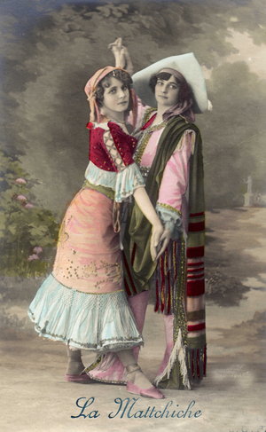 Dance has two: Dancers of Mattchiche (or Matchiche) popular song of the Belle Epoque (1905).