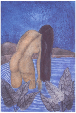 Con Las Hojas de Tarabundi, 2007 (aquatint)