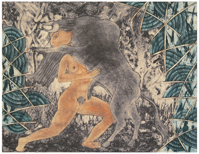 Encuentro II, 1996 (aquatint)