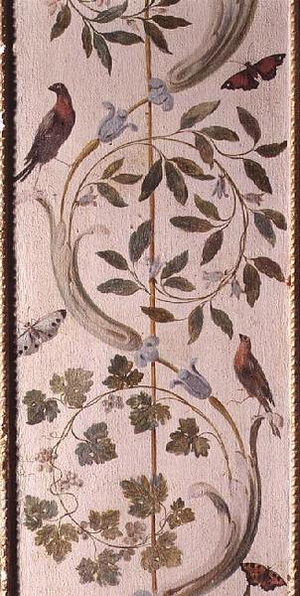 Detail of the Pompeian Music Room Ceiling, 1777-80