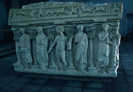Sarcophagus, Roman (marble)