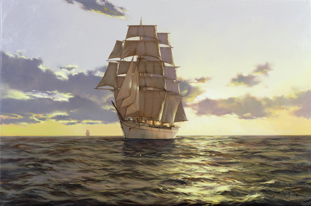 The Stately Ship, 2009 (oil on canvas)