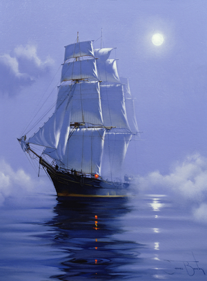 'Solent'- Throught the Mistbank (No. 2), 2009 (oil on canvas)
