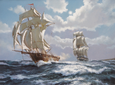 The Smuggler (oil on canvas)