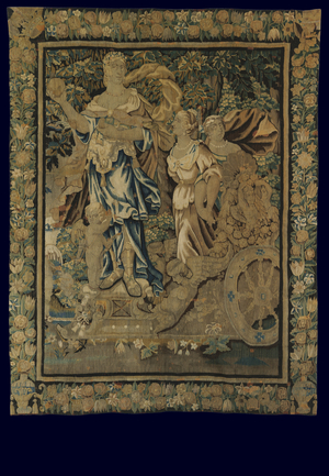 Tapestry depicting the Judgement of Paris, c.1650 (wool & silk)