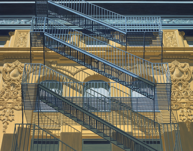 Mercer Street (oil on canvas)