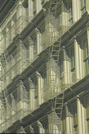 Fire Escape 6 (oil on canvas)