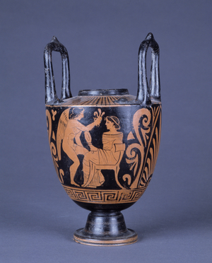 Ancient Greece: Lebes Gamikos, type of vase used at wedding ceremonies. Mediterranean Archeology Museum of Marseille.