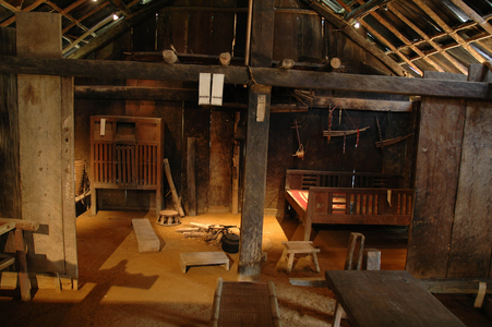 Vietnam Ethnographic Museum. Hmong House Interior, Hanoi, Vietnam, 2006