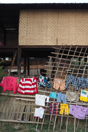 Myanmar - Burma: Pan Ny Village, Water Buffalo Breeder Village on the Irrawaddy River