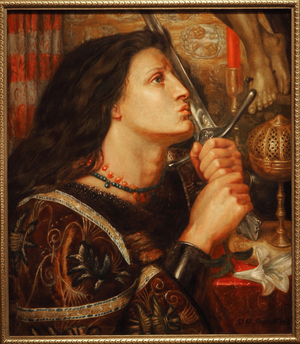 Joan of Arc Kissing the Sword of Deliverance, 1863 (oil on canvas)