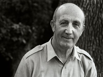 Portrait of Andre Turcat in 1990. Military pilot, test pilot and pilot-in-command on the Concorde (1921-2016)