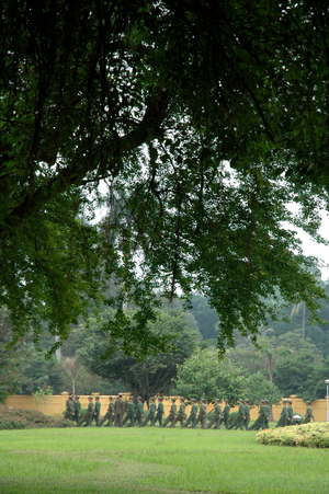 Presidential guard at maneuvering fields, Hanoi, Vietnam 2006