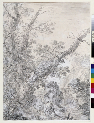 Tree Study Lavis (oil on canvas)