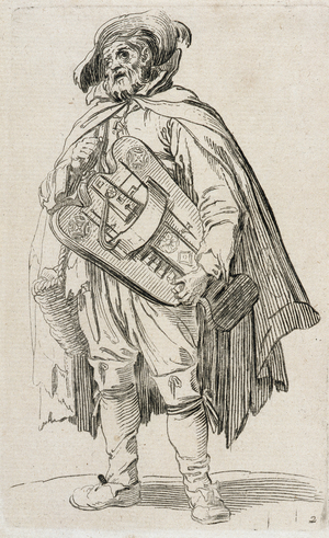 The beggars series: The player with the viola, 1632 (engraving)