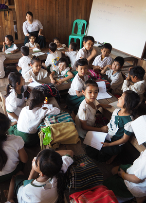 Myanmar - Burma: Saddan Village, School