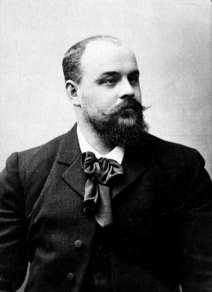 Portrait of Charles Causse (1862-1905), French writer known as Pierre Mael in tandem with Charles Vincent (1851-1920). Photography late 19th century.