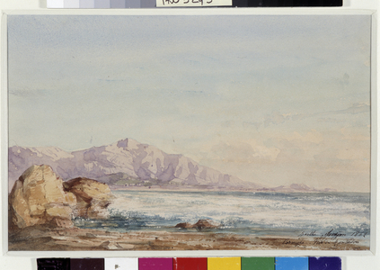 The Corniche seen from Montredon near Marseille. Watercolour by Berthe Rozan (19th century) 1862 Mandatory mention: Collection fondation regards de Provence, Marseille