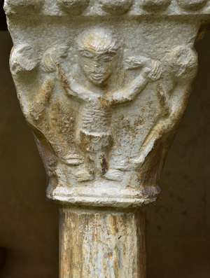 Detail of the chapel of the cathedral of Saint Lizier (Saint-Lizier), 11th-12th century Ariege