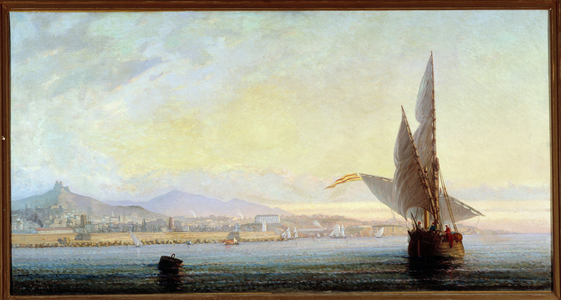 La baie de Marseille Painting by Paul Louis Bouillon Landais (1825-1903) Mandatory mention: Collection foundation regards de Provence, Marseille