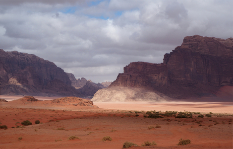 Jordan: Landscape in Wadi Rum. World Heritage in 2011