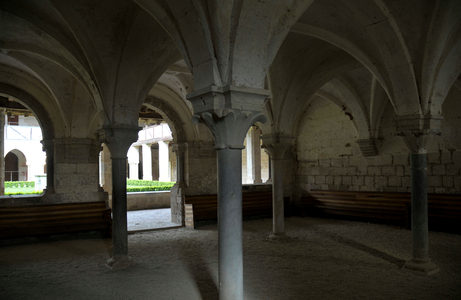 View of the Capitular Hall of the Cistercian Abbey of Flaran, Valence-sur-Baise (Valencia sur Baise), Gers