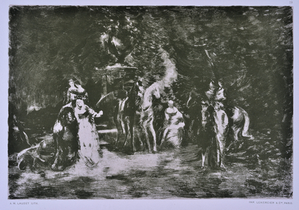 Rendez-vous in the forest (drawing)
