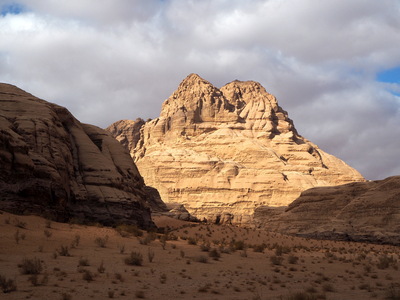 Jordan. Landscape in Wadi Rum. World Heritage in 2011.