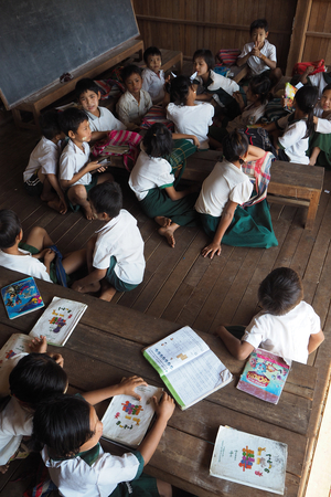 Myanmar - Burma: Saddan Village, School
