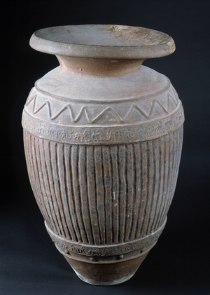 Etruscan art: pithos from Cerveteri, Mediterranean Archeology Museum, Marseille