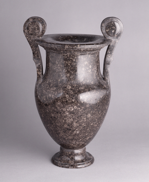 Grey granite vase