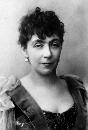 Portrait of Madeleine Lemaire (1845-1928), French watercolour artist.