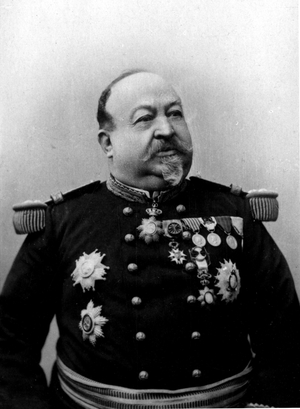 Portrait of Ange Laurent Giovanninelli (General Ange-Laurent Giovanninelli) (1837-1903), French military. Photography late 19th century.
