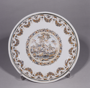 Plateau of the Moustiers factory, Olerys-Laugier factory - Joseph Olerys (1697-1749) and Jean Baptiste Laugier (18th century) - Musee de la faience Marseille