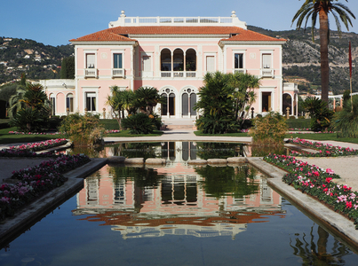 Saint Jean Cap Ferrat, Villa Ephrussi de Rothschild built from 1905 to 1912 by Beatrice Ephrussi de Rothschild. Renaissance style, it is a collector's villa surrounded by gardens.