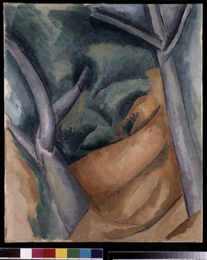 Arbres a l'Estaque, 1908 (oil on canvas)