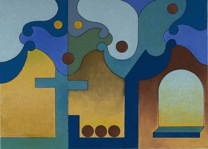 Impoverished Aristocrat with Mask, 2007 (oil on canvas)