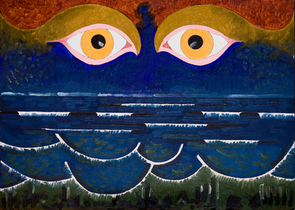 The Sea contemplating the Sea, 2006 (oil on wood)