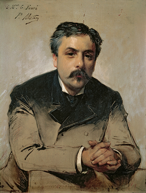 Portrait of Gabriel Faure (1845-1924) (oil on canvas)