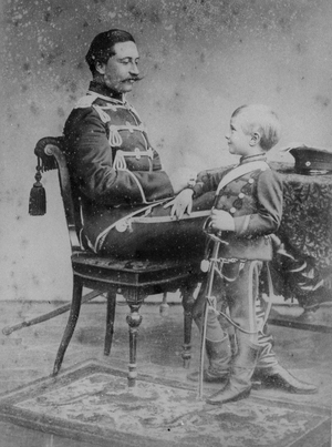 The Kaiser and Crown Prince (b/w photo)