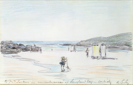 Langland Bay, 1897 (crayon)