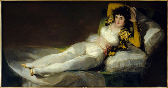 La maja vestida (The cute vetue (dressed), Painting, 19th century (oil on canvas)