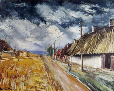Les chaumieres, 1933 (oil on canvas)
