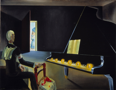 Partial Hallucination: SIX Appearances Of Lenin On A Piano, 1931 (oil on canvas)