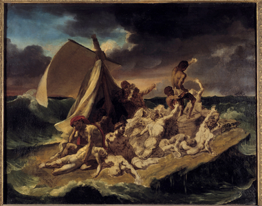 The raft of the Meduse Sketch, 1816 (oil on canvas)